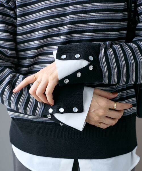 le.coeur blanc / ルクールブラン ニット・セーター | スリーブボタンクループルオーバー | 詳細23