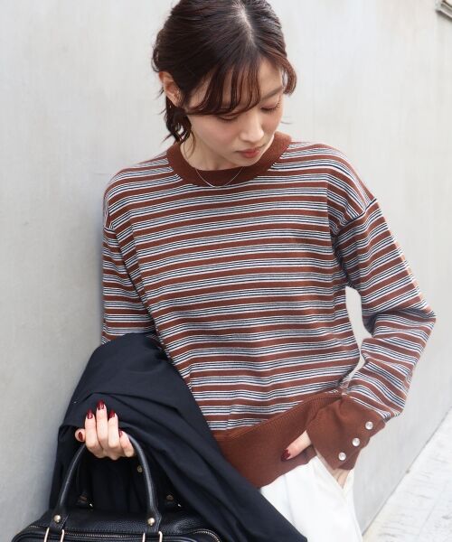 le.coeur blanc / ルクールブラン ニット・セーター | スリーブボタンクループルオーバー | 詳細29