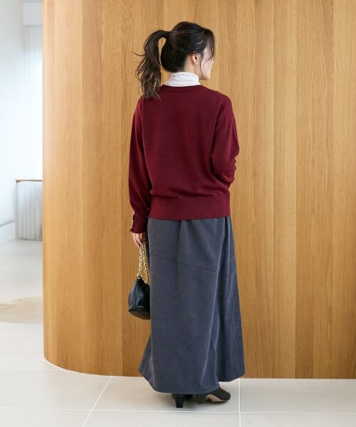 le.coeur blanc / ルクールブラン ニット・セーター | スリーブボタンクループルオーバー | 詳細7