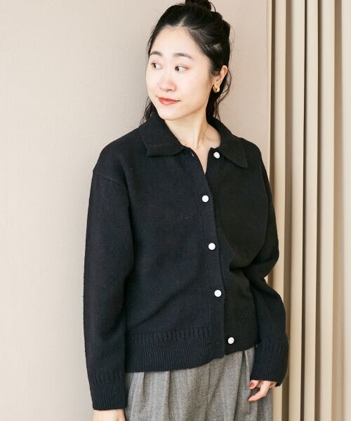 le.coeur blanc / ルクールブラン カーディガン・ボレロ | 襟ツキビジューボタンカーディガン | 詳細18