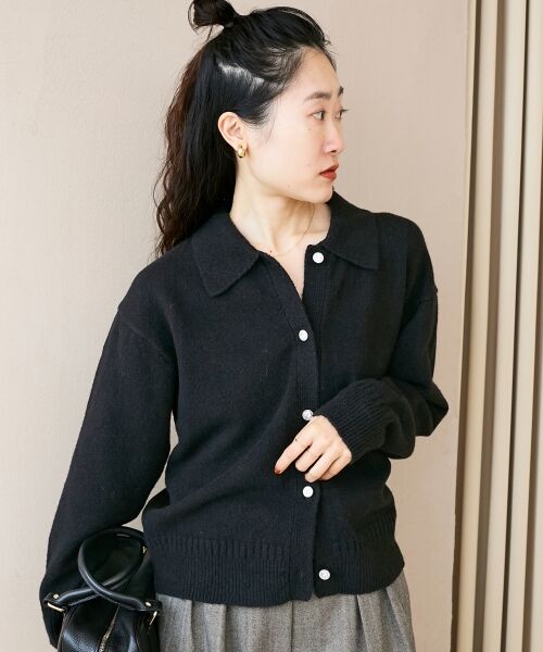 le.coeur blanc / ルクールブラン カーディガン・ボレロ | 襟ツキビジューボタンカーディガン | 詳細19