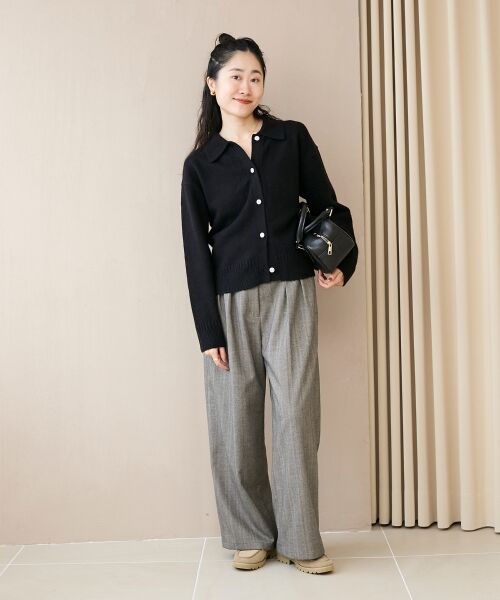 le.coeur blanc / ルクールブラン カーディガン・ボレロ | 襟ツキビジューボタンカーディガン | 詳細23