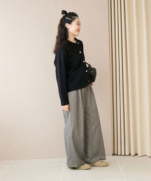 le.coeur blanc / ルクールブラン カーディガン・ボレロ | 襟ツキビジューボタンカーディガン | 詳細25