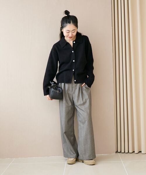 le.coeur blanc / ルクールブラン カーディガン・ボレロ | 襟ツキビジューボタンカーディガン | 詳細27