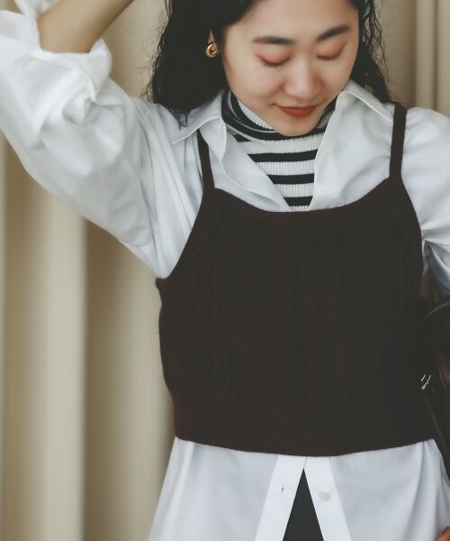 le.coeur blanc / ルクールブラン シャツ・ブラウス | ブラウス×ニットビスチェセット | 詳細14