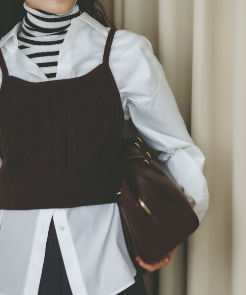 le.coeur blanc / ルクールブラン シャツ・ブラウス | ブラウス×ニットビスチェセット | 詳細16