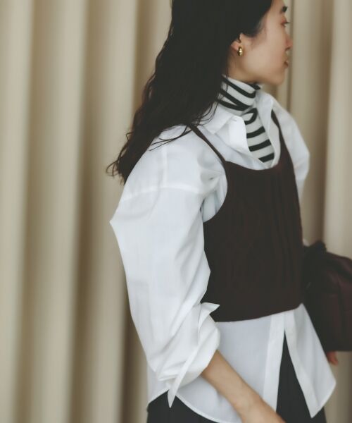 le.coeur blanc / ルクールブラン シャツ・ブラウス | ブラウス×ニットビスチェセット | 詳細17