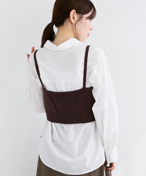 le.coeur blanc / ルクールブラン シャツ・ブラウス | ブラウス×ニットビスチェセット | 詳細5