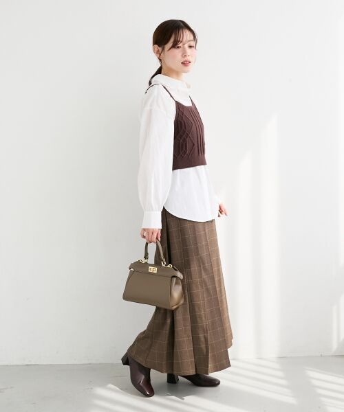 le.coeur blanc / ルクールブラン シャツ・ブラウス | ブラウス×ニットビスチェセット | 詳細9