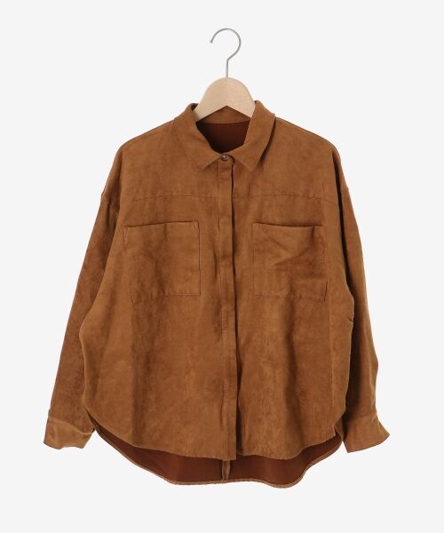 le.coeur blanc / ルクールブラン シャツ・ブラウス | 合皮ポケットオーバーシャツ | 詳細1