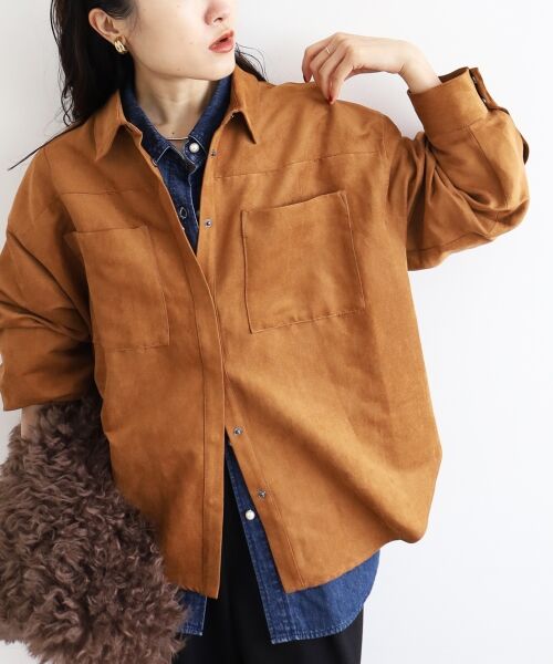 le.coeur blanc / ルクールブラン シャツ・ブラウス | 合皮ポケットオーバーシャツ | 詳細13