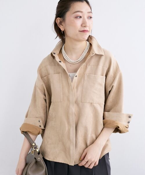 le.coeur blanc / ルクールブラン シャツ・ブラウス | 合皮ポケットオーバーシャツ | 詳細19