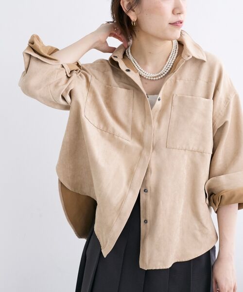 le.coeur blanc / ルクールブラン シャツ・ブラウス | 合皮ポケットオーバーシャツ | 詳細20
