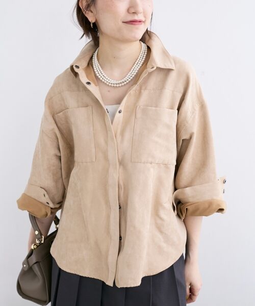 le.coeur blanc / ルクールブラン シャツ・ブラウス | 合皮ポケットオーバーシャツ | 詳細21