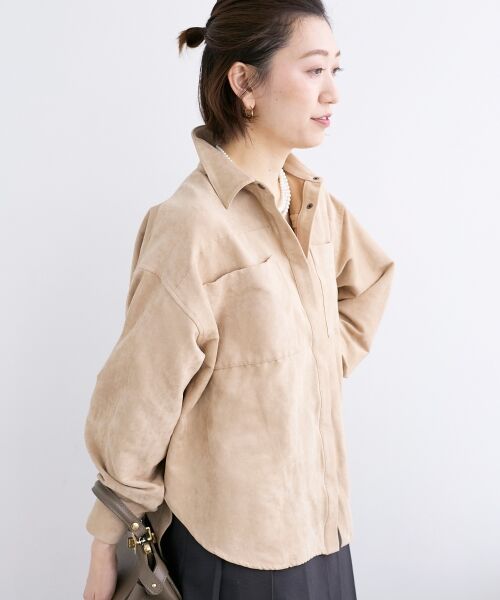 le.coeur blanc / ルクールブラン シャツ・ブラウス | 合皮ポケットオーバーシャツ | 詳細22