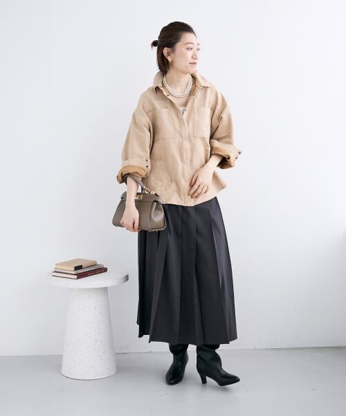 le.coeur blanc / ルクールブラン シャツ・ブラウス | 合皮ポケットオーバーシャツ | 詳細25