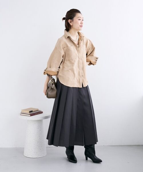 le.coeur blanc / ルクールブラン シャツ・ブラウス | 合皮ポケットオーバーシャツ | 詳細26