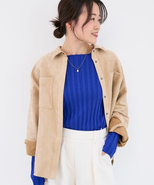 le.coeur blanc / ルクールブラン シャツ・ブラウス | 合皮ポケットオーバーシャツ | 詳細29