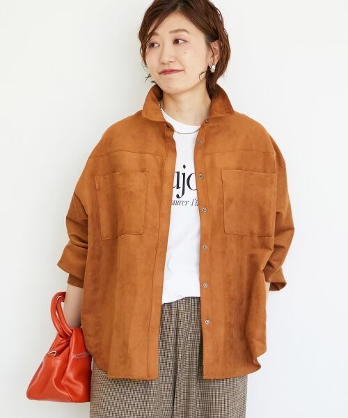 le.coeur blanc / ルクールブラン シャツ・ブラウス | 合皮ポケットオーバーシャツ | 詳細3