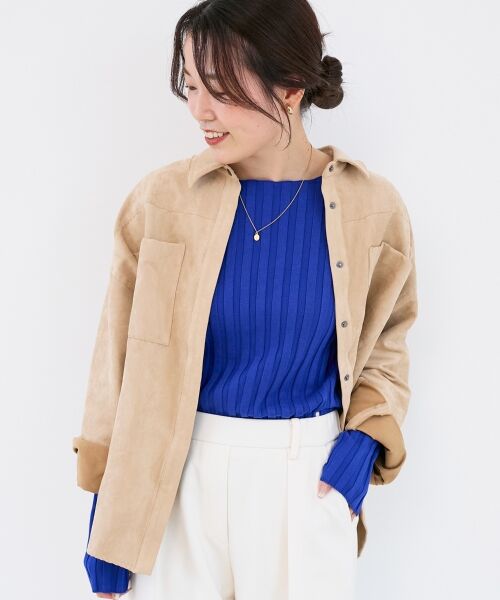 le.coeur blanc / ルクールブラン シャツ・ブラウス | 合皮ポケットオーバーシャツ | 詳細30