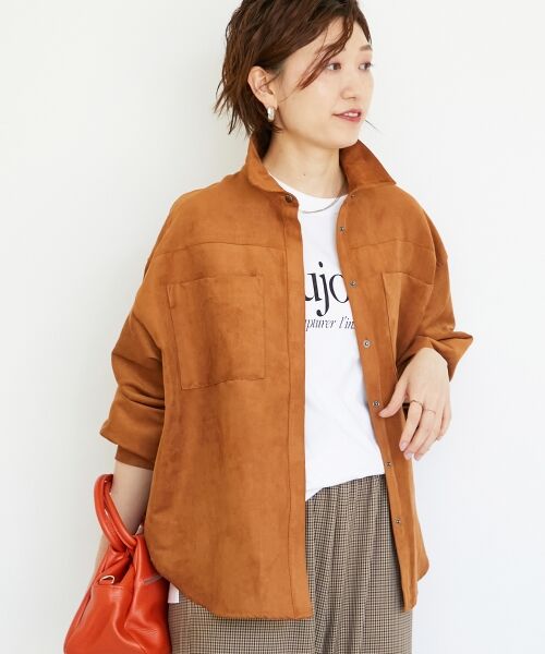 le.coeur blanc / ルクールブラン シャツ・ブラウス | 合皮ポケットオーバーシャツ | 詳細5