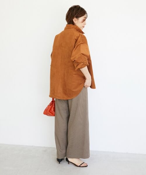 le.coeur blanc / ルクールブラン シャツ・ブラウス | 合皮ポケットオーバーシャツ | 詳細9