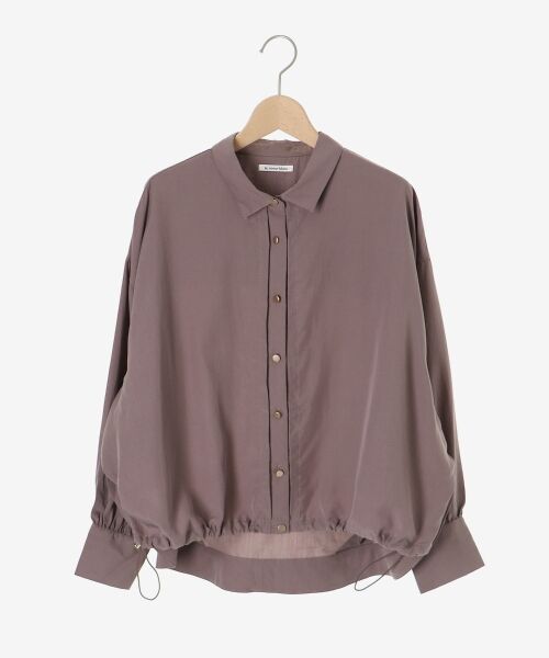 le.coeur blanc / ルクールブラン シャツ・ブラウス | 裾ドロストレギュラーカラーシャツ | 詳細1
