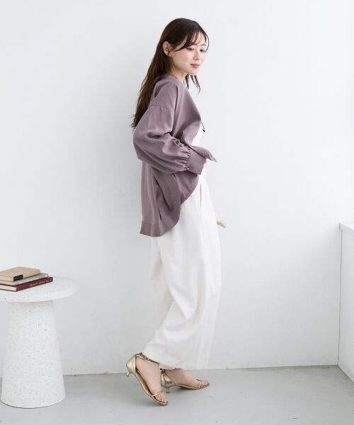 le.coeur blanc / ルクールブラン シャツ・ブラウス | 裾ドロストレギュラーカラーシャツ | 詳細11