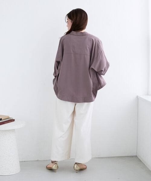 le.coeur blanc / ルクールブラン シャツ・ブラウス | 裾ドロストレギュラーカラーシャツ | 詳細12