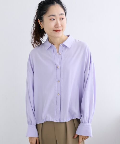 le.coeur blanc / ルクールブラン シャツ・ブラウス | 裾ドロストレギュラーカラーシャツ | 詳細16