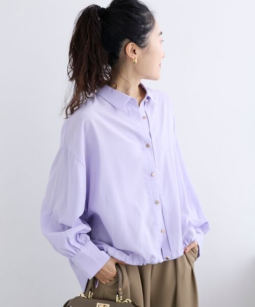 le.coeur blanc / ルクールブラン シャツ・ブラウス | 裾ドロストレギュラーカラーシャツ | 詳細17