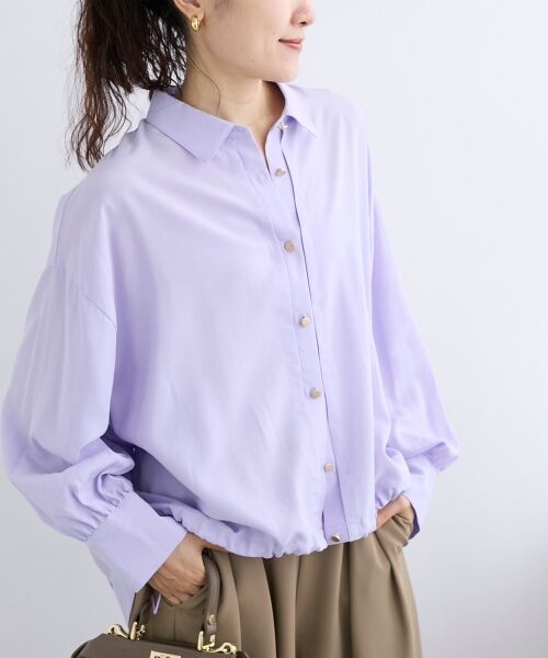 le.coeur blanc / ルクールブラン シャツ・ブラウス | 裾ドロストレギュラーカラーシャツ | 詳細19