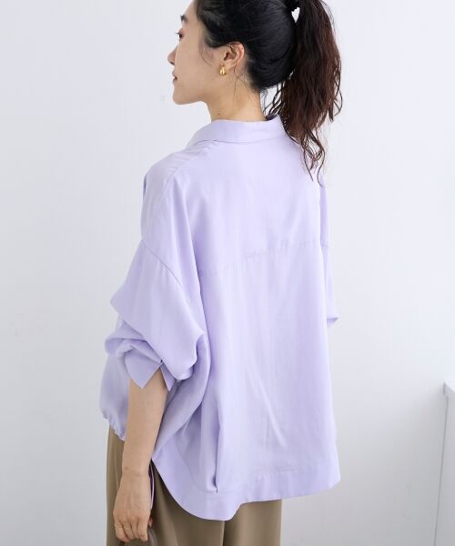 le.coeur blanc / ルクールブラン シャツ・ブラウス | 裾ドロストレギュラーカラーシャツ | 詳細21