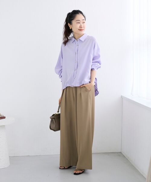 le.coeur blanc / ルクールブラン シャツ・ブラウス | 裾ドロストレギュラーカラーシャツ | 詳細23