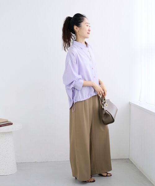 le.coeur blanc / ルクールブラン シャツ・ブラウス | 裾ドロストレギュラーカラーシャツ | 詳細25