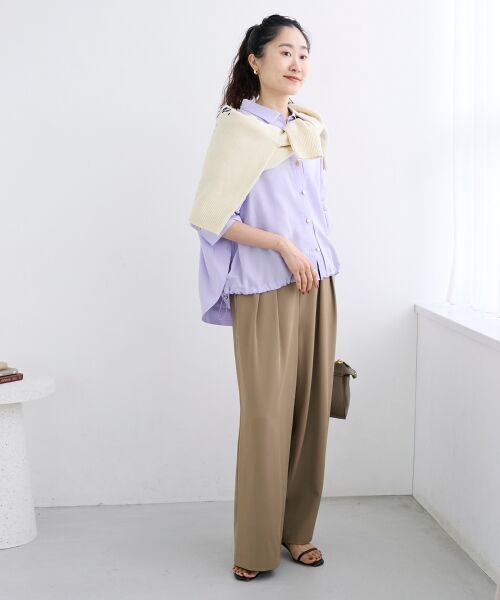 le.coeur blanc / ルクールブラン シャツ・ブラウス | 裾ドロストレギュラーカラーシャツ | 詳細27