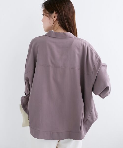 le.coeur blanc / ルクールブラン シャツ・ブラウス | 裾ドロストレギュラーカラーシャツ | 詳細6