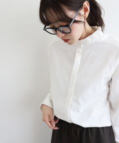 le.coeur blanc / ルクールブラン シャツ・ブラウス | プリーツカラーシャツ