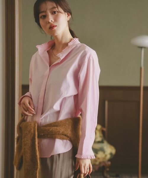 le.coeur blanc / ルクールブラン シャツ・ブラウス | プリーツカラーシャツ | 詳細11