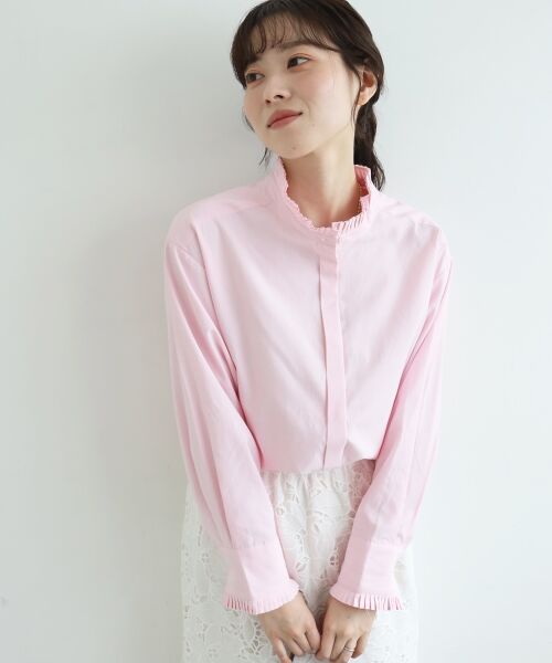 le.coeur blanc / ルクールブラン シャツ・ブラウス | プリーツカラーシャツ | 詳細2