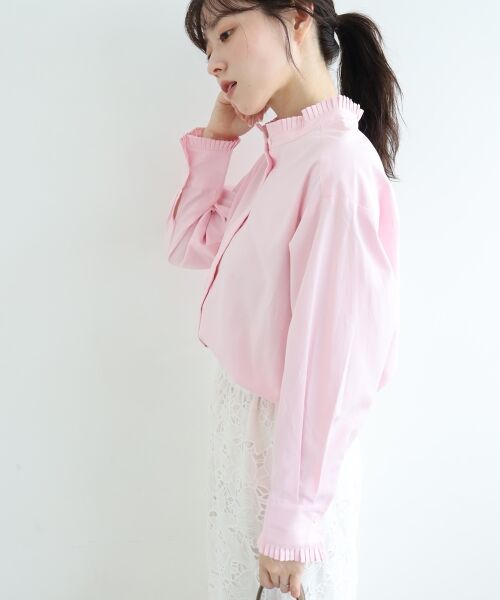 le.coeur blanc / ルクールブラン シャツ・ブラウス | プリーツカラーシャツ | 詳細3