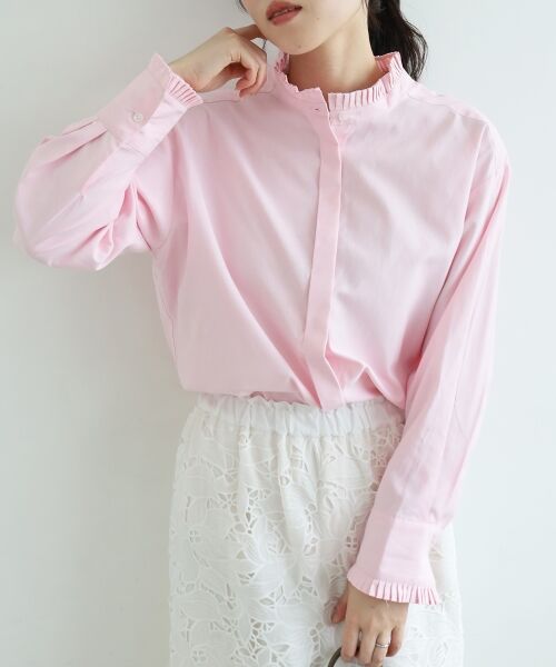 le.coeur blanc / ルクールブラン シャツ・ブラウス | プリーツカラーシャツ | 詳細4