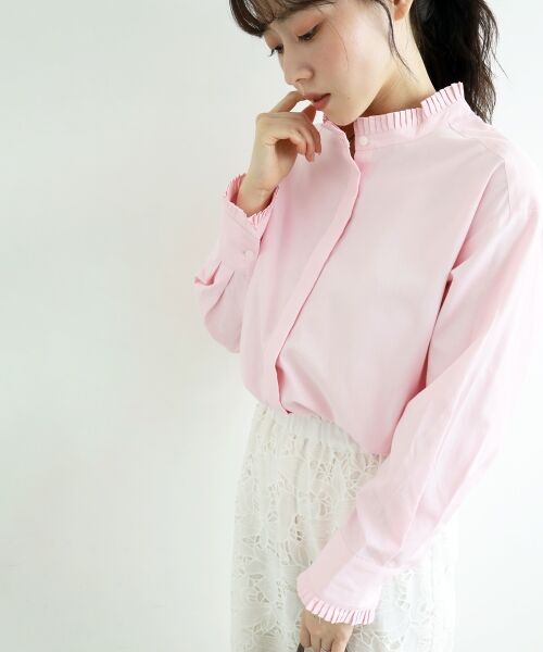 le.coeur blanc / ルクールブラン シャツ・ブラウス | プリーツカラーシャツ | 詳細5