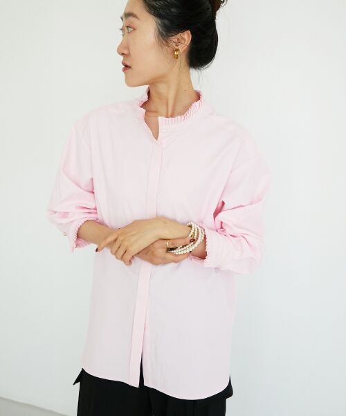 le.coeur blanc / ルクールブラン シャツ・ブラウス | プリーツカラーシャツ | 詳細8