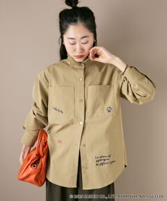 le.coeur blanc / ルクールブラン シャツ・ブラウス | 【HELLO KITTY】レタリング刺繍オーバーシャツ