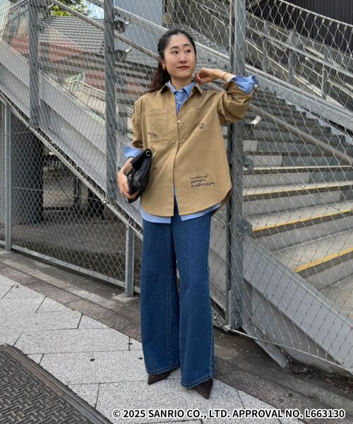 le.coeur blanc / ルクールブラン シャツ・ブラウス | 【HELLO KITTY】レタリング刺繍オーバーシャツ | 詳細10