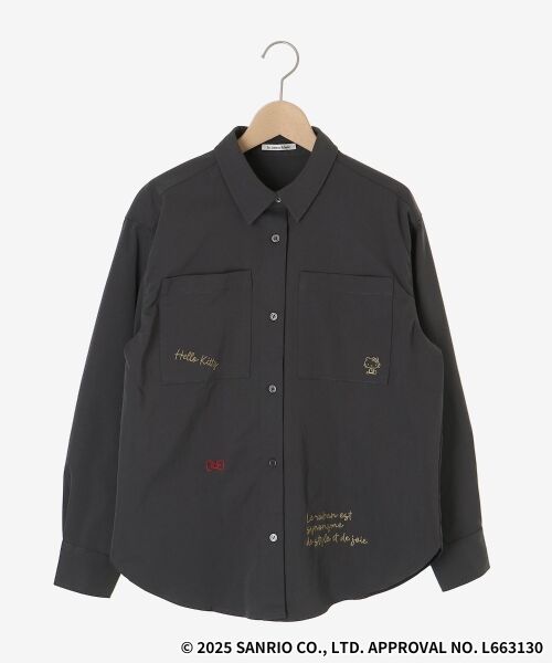 le.coeur blanc / ルクールブラン シャツ・ブラウス | 【HELLO KITTY】レタリング刺繍オーバーシャツ | 詳細11