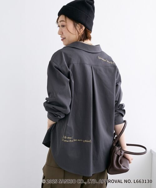 le.coeur blanc / ルクールブラン シャツ・ブラウス | 【HELLO KITTY】レタリング刺繍オーバーシャツ | 詳細17