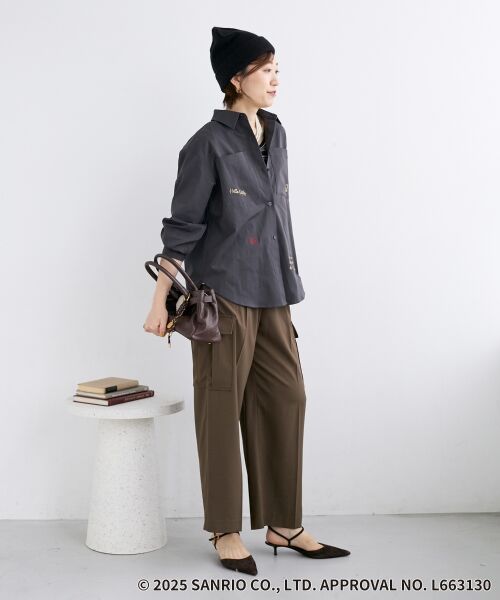 le.coeur blanc / ルクールブラン シャツ・ブラウス | 【HELLO KITTY】レタリング刺繍オーバーシャツ | 詳細22