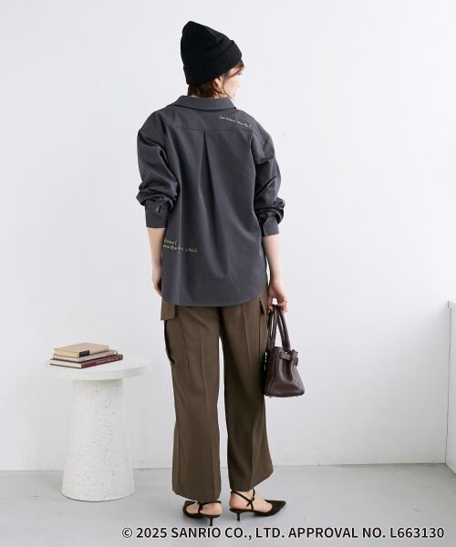 le.coeur blanc / ルクールブラン シャツ・ブラウス | 【HELLO KITTY】レタリング刺繍オーバーシャツ | 詳細23